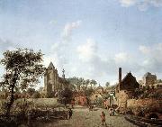 HEYDEN, Jan van der Approach to the Town of Veere china oil painting reproduction